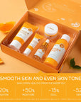 Vitamin C Skincare Set Moisturizing Face Serum Eye Cream 5Pcs