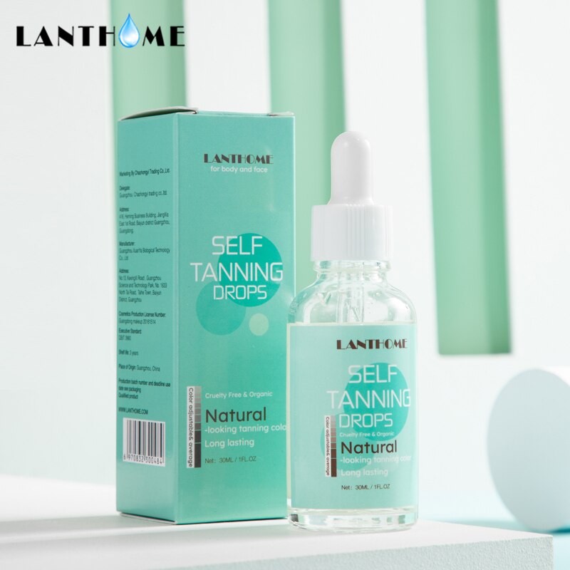 LANTHOME No Streaks Magic self tranning drops for Moisturizer Face Body Glow