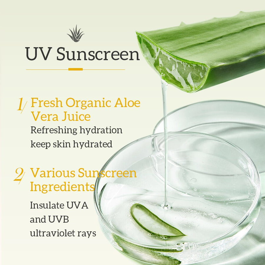 ALODERMA Fresh Aloe Vera Gel UV Protection Sun Block Cream