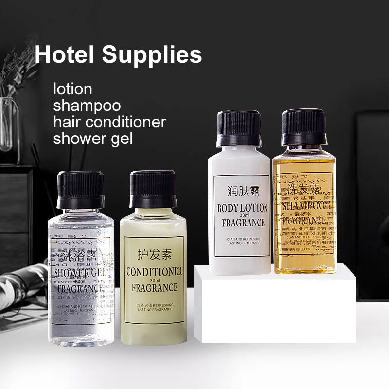 High End Hotel Bathing Kits Shampoo Gel Body Lotion Travel Kit