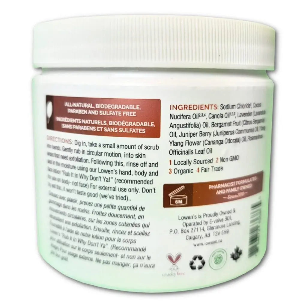 Salt of the Earth Salt Scrub – EWG Verified Canadian Sea Salt Body Exfoliator