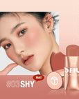 O.TWO.O Lipstick Blush Stick 3-in-1 Eyes Makeup Color Cheek and Lip Shy