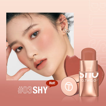O.TWO.O Lipstick Blush Stick 3-in-1 Eyes Makeup Color Cheek and Lip Shy
