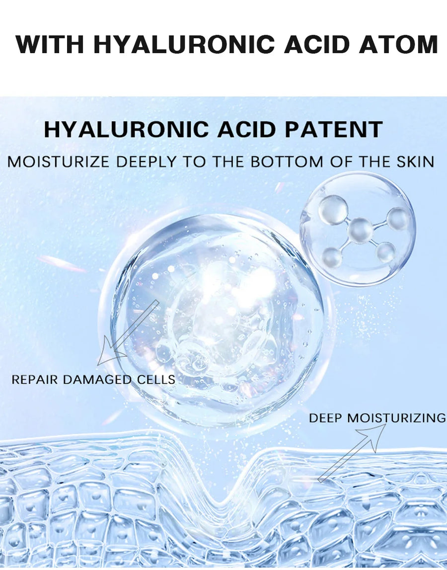 White Rice Face Serum Hyaluronic Acid Liquid Moisturizing Nourishing Skin Care