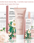 BIOAOUA Camellia Moisturizing Skin Care Set Face Masks Kits