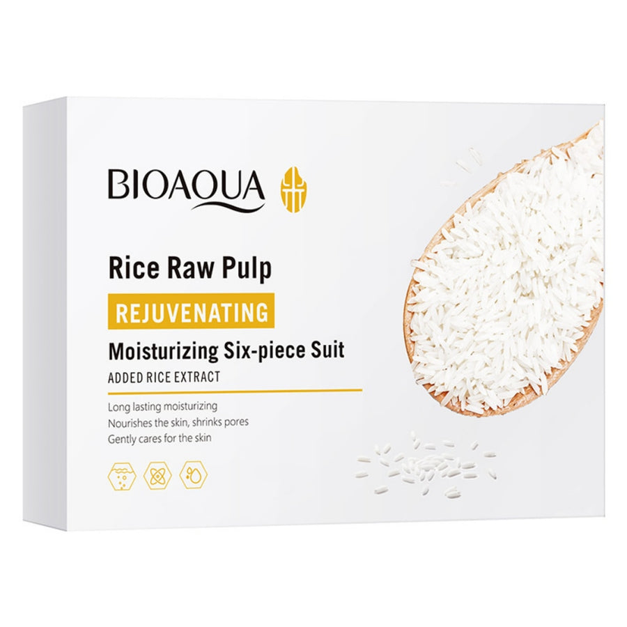 BIOAQUA Rice Raw Pulp 6 Pcs Set