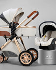 2024 New baby stroller High landscape 3 in 1 baby carriage Luxury Baby Pushchair Baby Cradel Infant Carrier kinderwagen baby car