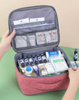 Oxford Cloth Portable Medicine Bag First Aid Kit Outdoor Travel Survival Emergency Case Household Medicine Pill Storage Bag