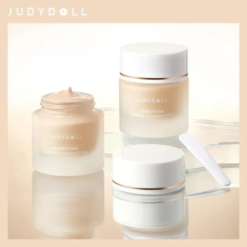 Judydoll Professional Hydrating Waterproof Cream Full Coverage Face Makeup Base Moisturizing