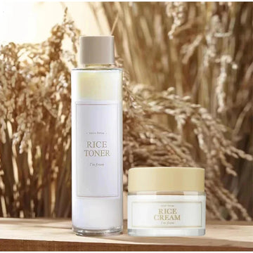 Rice Toner Face Cream for Moisturizing and Nourishing Facial Care