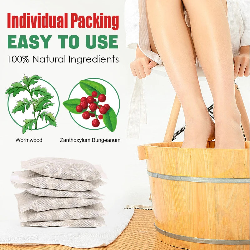 10pcs=1bag Chinese Style Foot Bath Bag Sleep Aid Relax Foot Clearing Damp Dispel Cold Herbal Foot Soak Bag Body Health Care W025