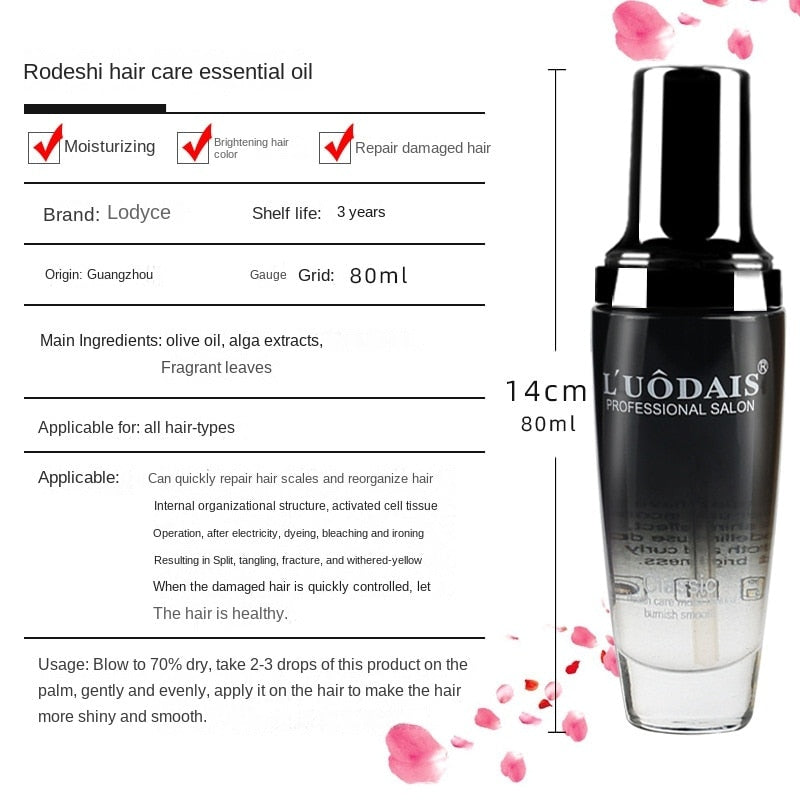 Luodais Perfume Hair Care Essential Oil Hair Care Products Disposable Hair Tail Oil