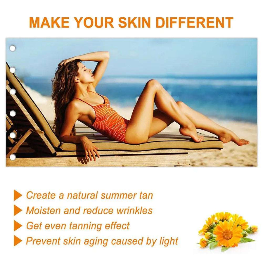 150g Brown Tanning Gel Natural Tanning Accelerator Cream For Outdoor Sun Dark Tanning Body Skin Care R9P1