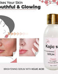 125ml Kojic Acid Serum Strong Brightening Whitening Cream Spots Fine Lines Lighten Skin Tone Rejuvenating Antiage Korean Facial