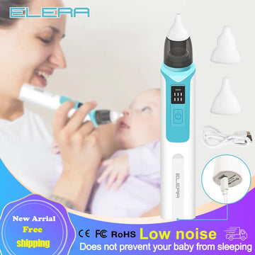 New Rechargeable Baby Nose Cleaner: Adjustable Silicone Suction Electric Child Nasal Aspirator for Health Safety, Convenient Low Noise