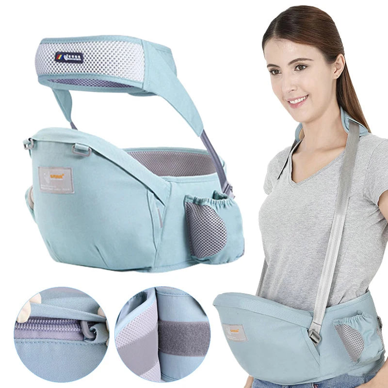 Baby Carrier Cotton Waist Stool: Baby Holder Sling Bebe Hip Carrier, Kids Hip Seat, Baby Walkers Bag Front Holder Wrap