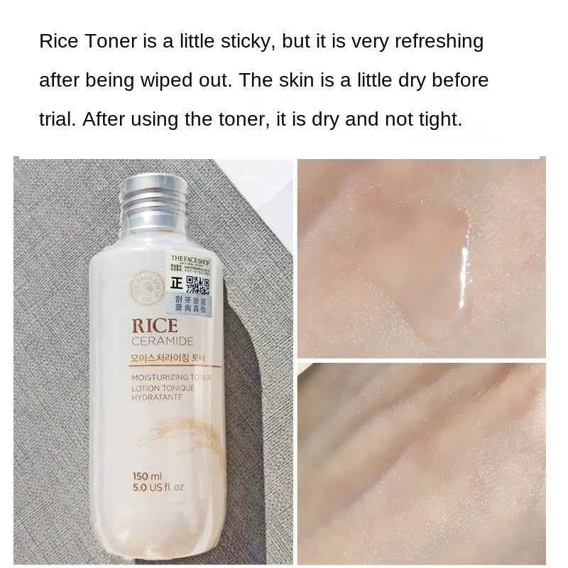 Korean cosmetics rice set toner 150ml + emulsion 150ml The Rice Ceramide Moisturizing 150ml / 0.5 US fl.oz.