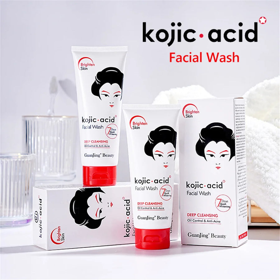 Kojic Acid Skin Care Set Cream Whitening Sunscreen Soap Body Cream Facial serum toner