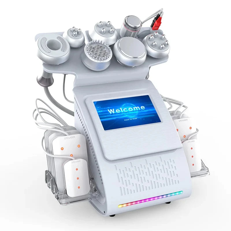 Ultrasonic Lipo Laser Cavitation Vacuum RF Laser 9 in 1 Weight Loss Body Sculpting Machine