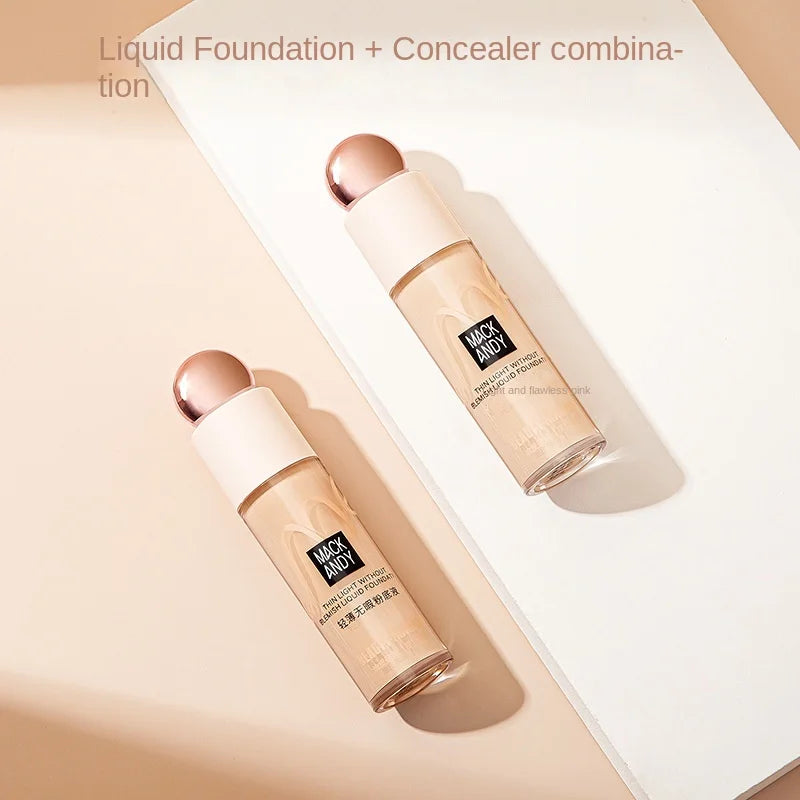 MACKANDY Light And Flawless Foundation + Concealer Combination Cosmetics