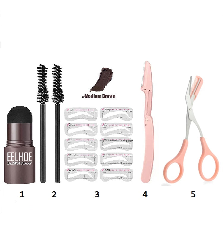 EELHOE One Step Eyebrow Shaping Kit Professional