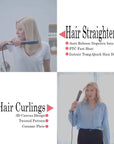 Skin Help Zone Hair Straightener And Curler Professional Negative Ion Styling Tool