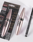 Waterproof Mascara Eyeliner Set non-smudge mascara Extended Thick mascara