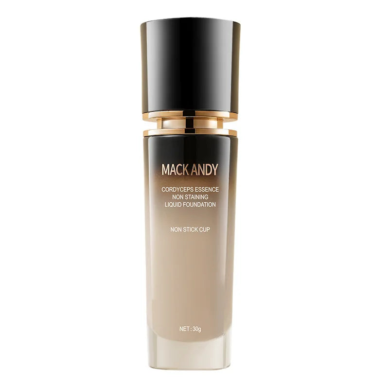 MACKANDY Wormwood Extract Non-Stick Anti-Sweat Foundation Hold Makeup Lasting Natural Skin-Friendly Concealer 30gm