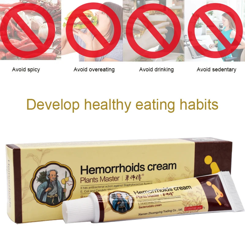 1/3pcs New ZB Brand 100% Original Chinese Herb Medicine Hemorrhoid Cream Analgesic Anal Fissure Medical Plaster For External Use