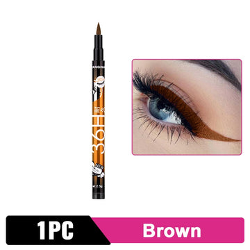 YANQINA 36H Long-Lasting Liquid Eye Liner Pen Brown Color