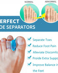 2pcs=1pair Hallux Valgus Toe Separator Toes Deformation Bunion Pain Relief Feet Bone Orthosis Foot Silica Gel Care Tool H075