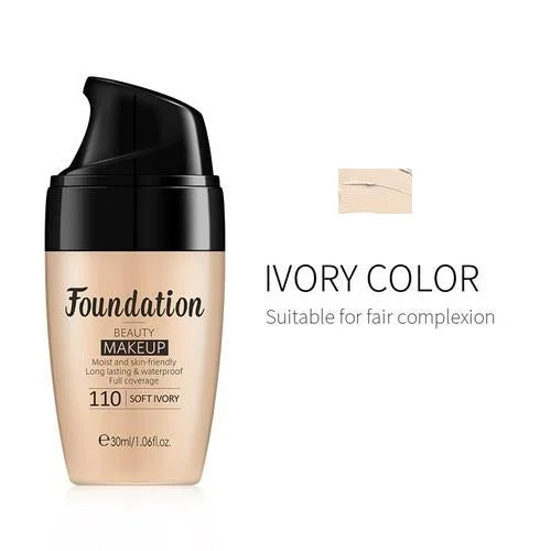 Face Foundation Cream Waterproof Long-lasting Concealer Liquid Professional  Matte  Makeup