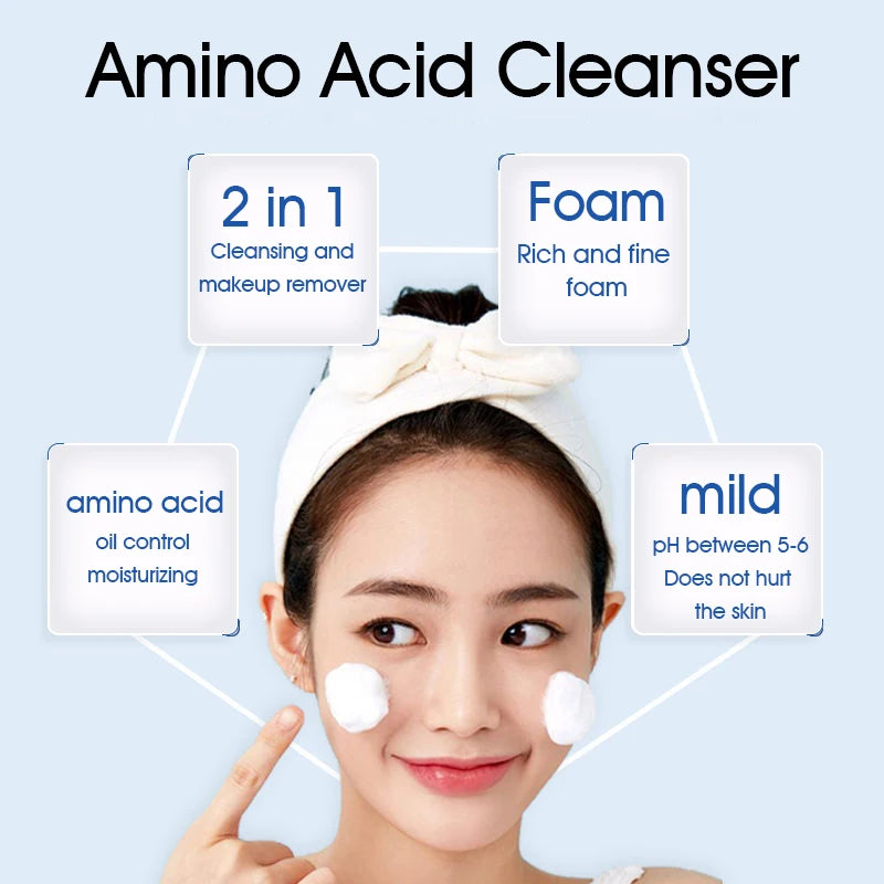 Yuranm Amino Acid Cleansing Moisturizing  Skin Care Face Wash 250g