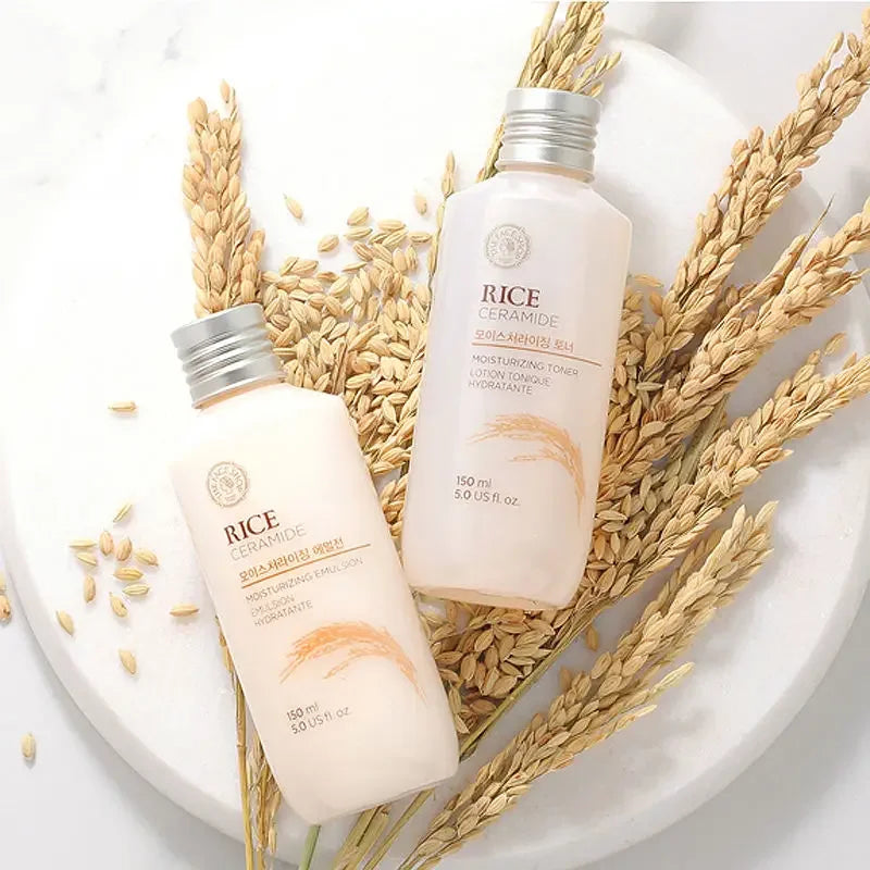 Korean cosmetics rice set toner 150ml + emulsion 150ml The Rice Ceramide Moisturizing 150ml / 0.5 US fl.oz.