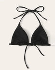 Black Bikini Tops Sexy Women Solid Bra Backless Sleeveless Swimming Crop Top