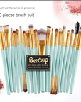 20 PCS Makeup Brush Set Eye Shadow Brush Set Foundation Brush Beauty Tools Super Soft Man-made Fibers Full Set