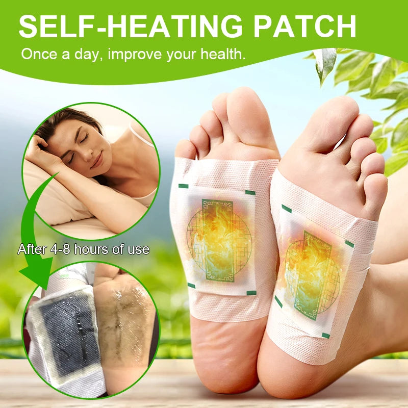 10pc=1bag Foot Detox Patch Sleep Aid Relax Foot Deep Cleaning Herbal Foot Patch Improve Blood Circulation Relief Bad Breath W028