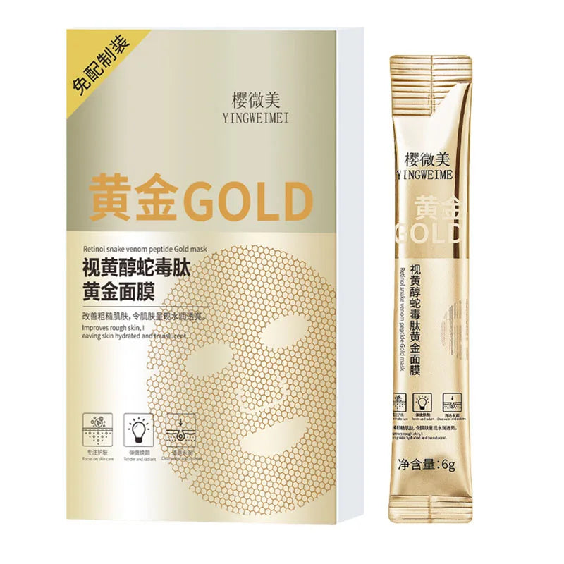 Retinol Gold Face Mask Firming Anti Facial Masks Peeling Mask Face Skin Care Products