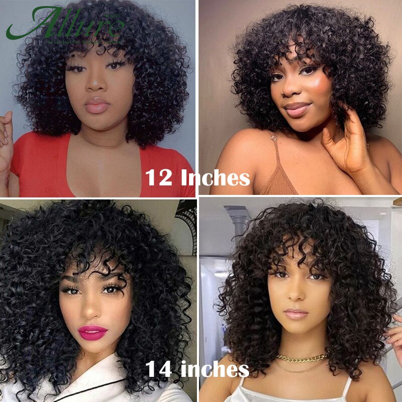 Natural ALLURE Curls with a Jerry Curly Wig With Bangs