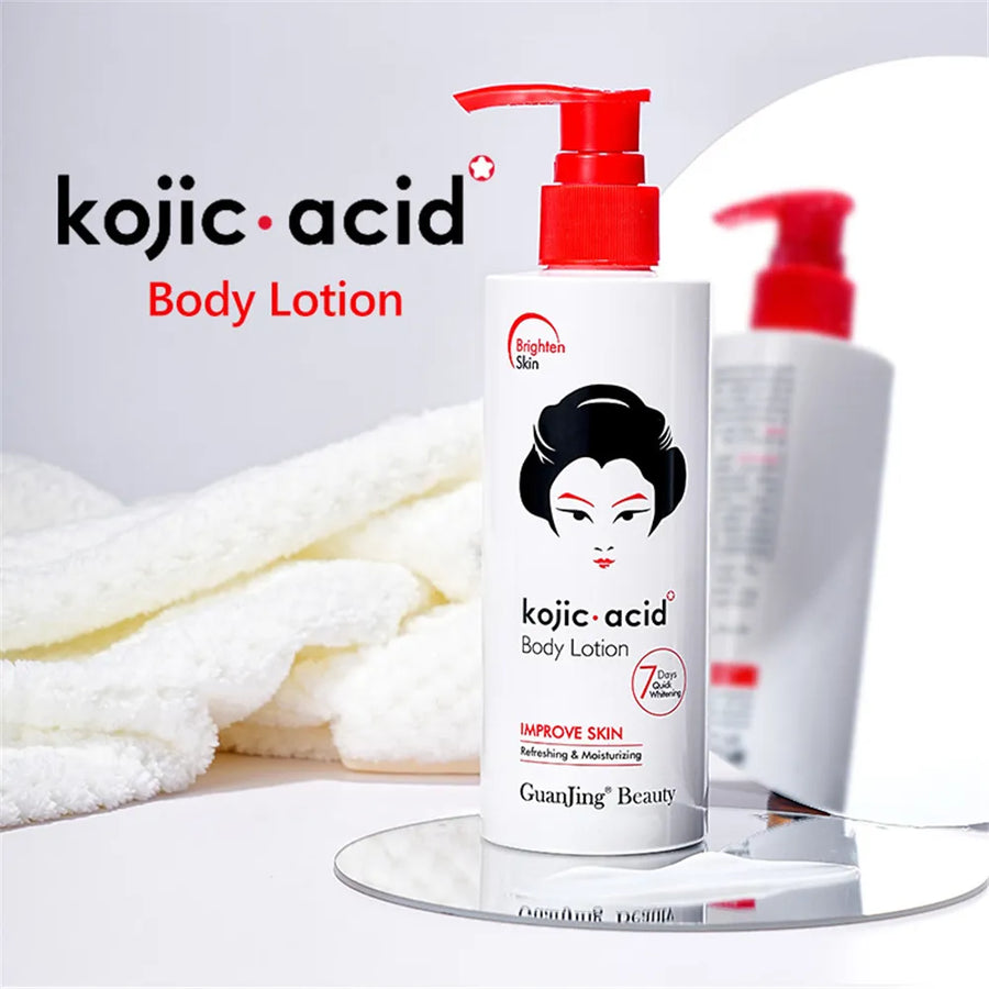 Kojic Acid Skin Care Set Cream Whitening Sunscreen Soap Body Cream Facial serum toner