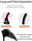 Waterproof Black Mascara,  4D,  Curling,  Thick,  Quick Drying Non-blooming Mascara