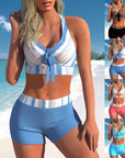 Women's Seaside Swimsuit Sexy Two-Piece Bikini Swimsuit Set Summer Beachwear (Sizes S-5XL)