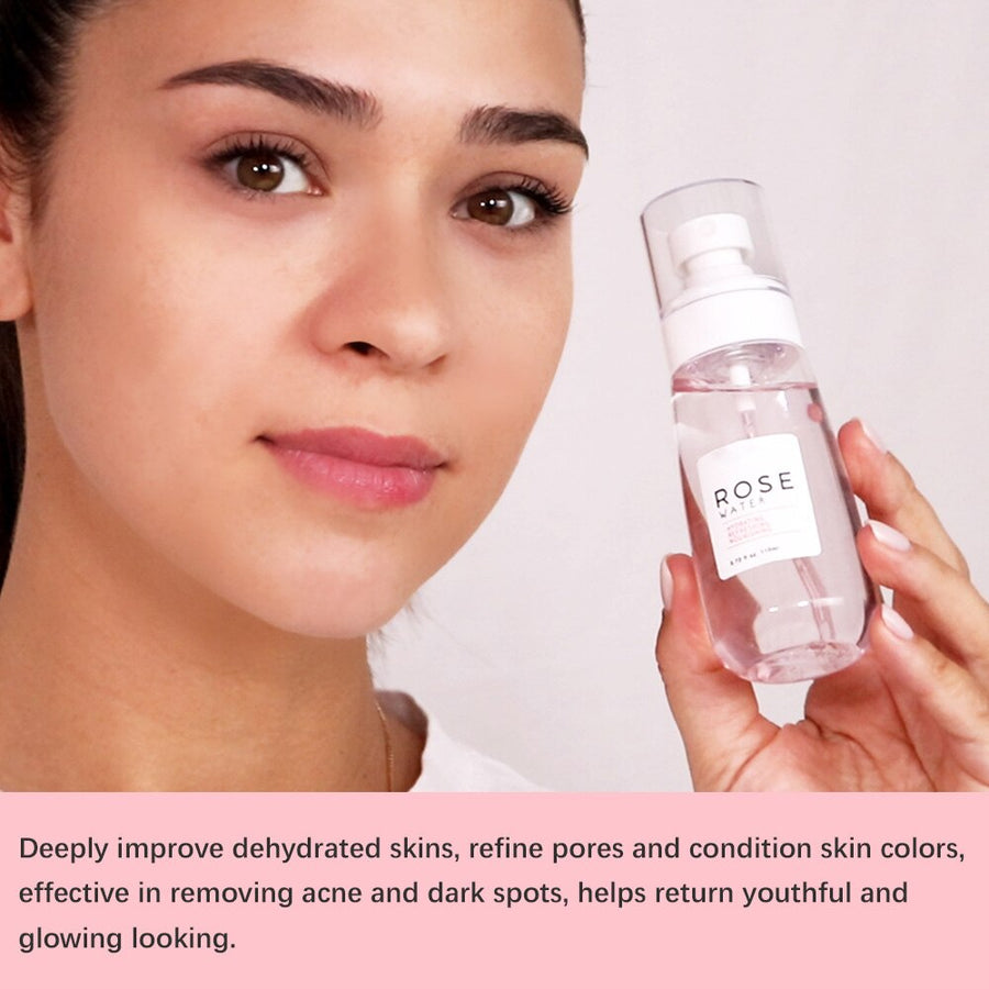 Rose Water Firming Yashu Pure Steam Distilled Face Facial Toner For Skin Care