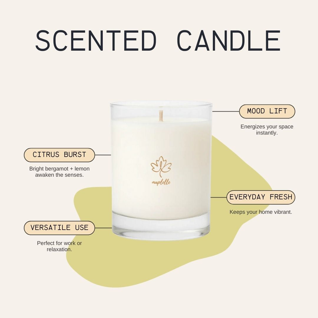 Scented Candle - Bergamot + Lemon