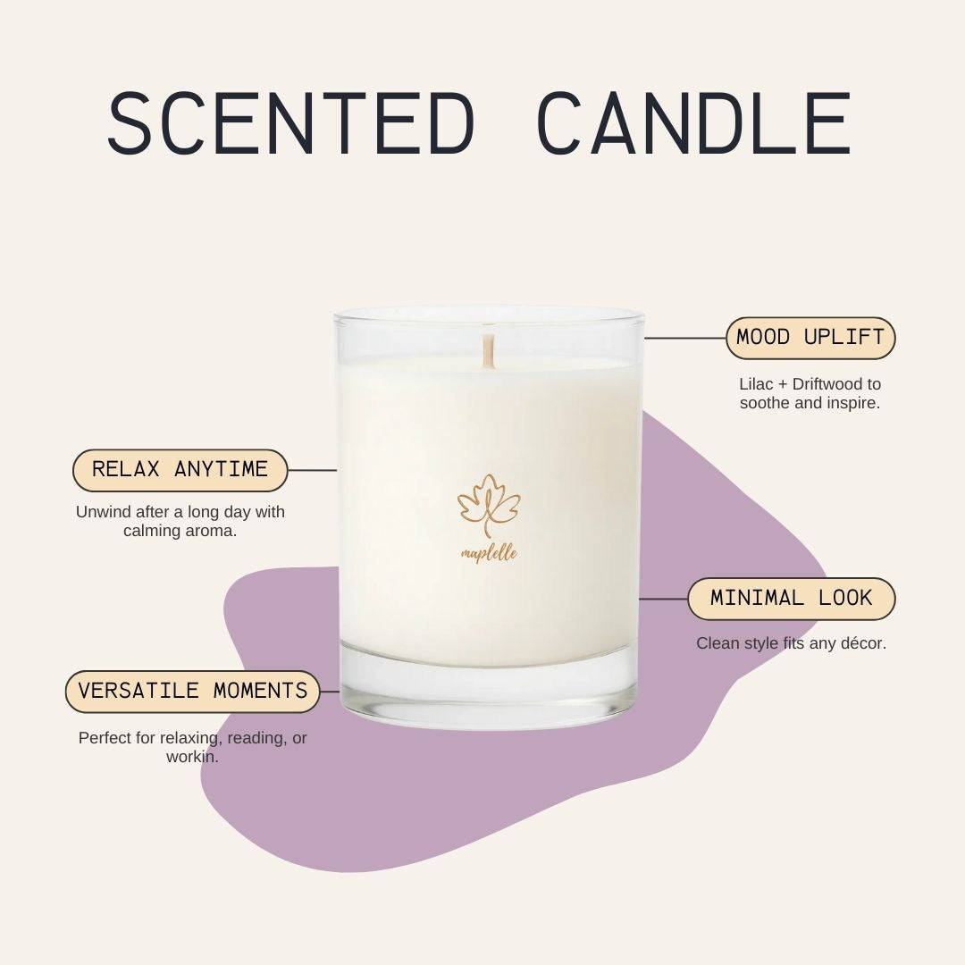 Scented Candle - Lilac + Driftwood