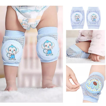 Kids Crawling Elbow and Baby Knee Pads: Safety Mesh Kneepad Protector Leg Warmer Cushion for Toddlers, Infants, and Children