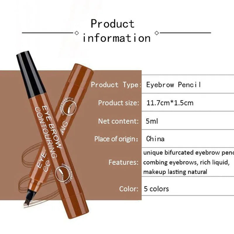 Microblading Eyebrow Pen Makeup  Waterproof Liquid Eyebrow Pencil Tattoo Pen