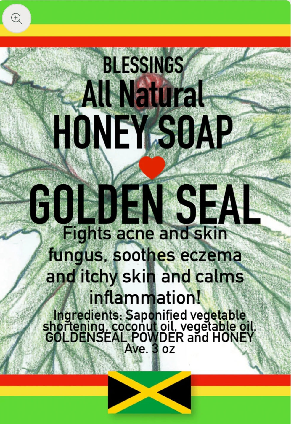 Blessings All Natural Honey Goldenseal Face & Body Soap