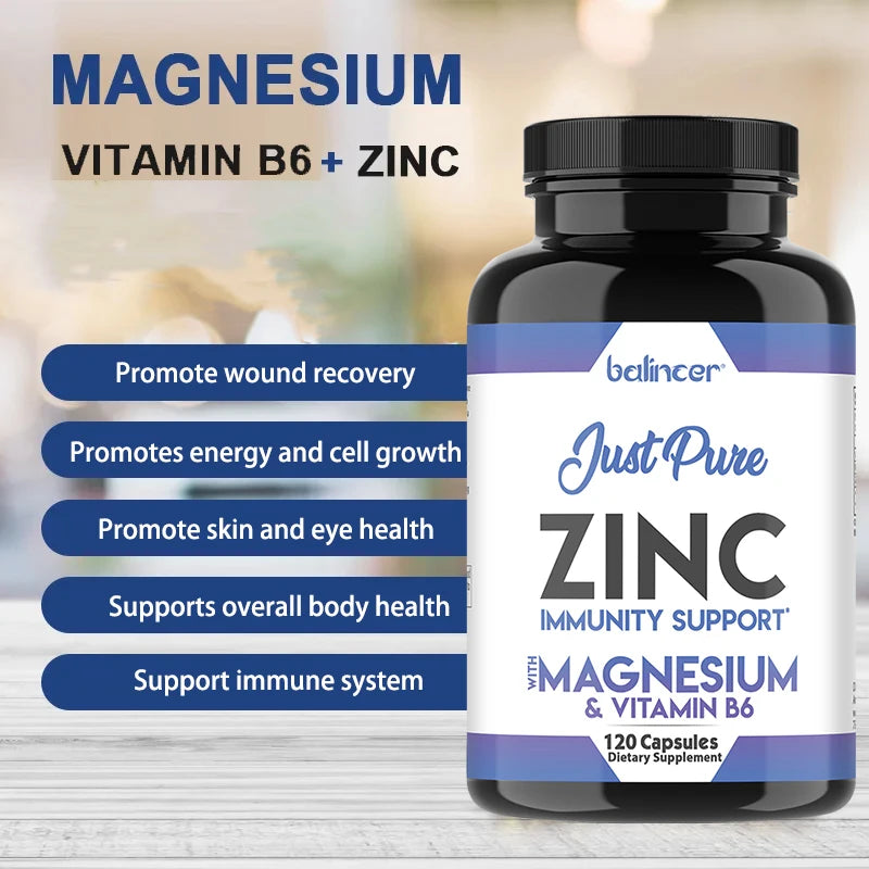 Magnesium Complex Capsules: Bone, Muscle, and Heart Health Supplement for Relaxation and Anxiety Relief