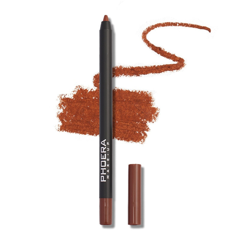 PHOERA Waterproof Matte Lipliner Pencil 12Color